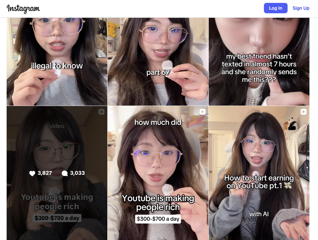 Instagram 素人账号样本